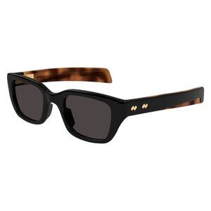 New BOTTEGA VENETA Ribbon Black Square BV1393S 001 Sunglasses Women